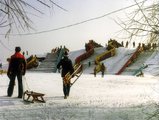 Óbudai-sziget, Május 9. park, csúszdadomb, 1981