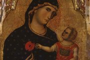 Paolo Veneziano - Madonna gyermekével (kép forrása: Pinterest)