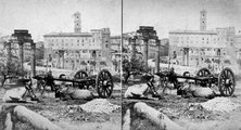 1900, Forum Romanum, háttérben a Capitolium