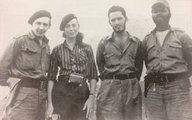 Raúl Castro, Vilma Espín Guillois, Jorge Risquet és José Nivaldo Causse 1958-ban (kép forrása: Wikimedia Commons)