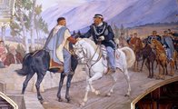 Garibaldi és Viktor Emánuel találkozása a teanói hídon 1860 októberében