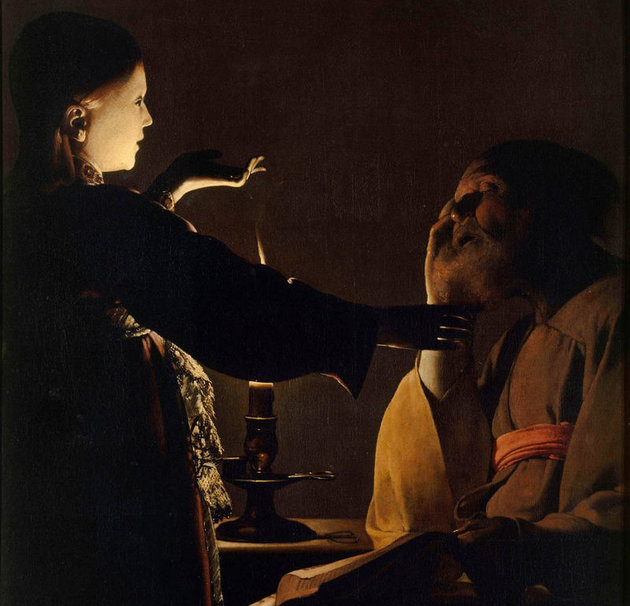 Georges de la Tour: Szent Józsf álma (részlet)