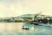 A Kisfaludy Balatonfüred előtt (1860 körüli litográfia)