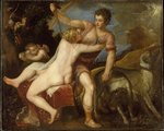 Tiziano: Vénusz és Adonisz, 1554 körül.