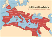 A Római Birodalom és főbb provinciái annak legnagyobb területi kiterjedése idején, Kr. u. 117-ben